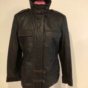 NWOT Danier Women's M Brown Leather Jacket